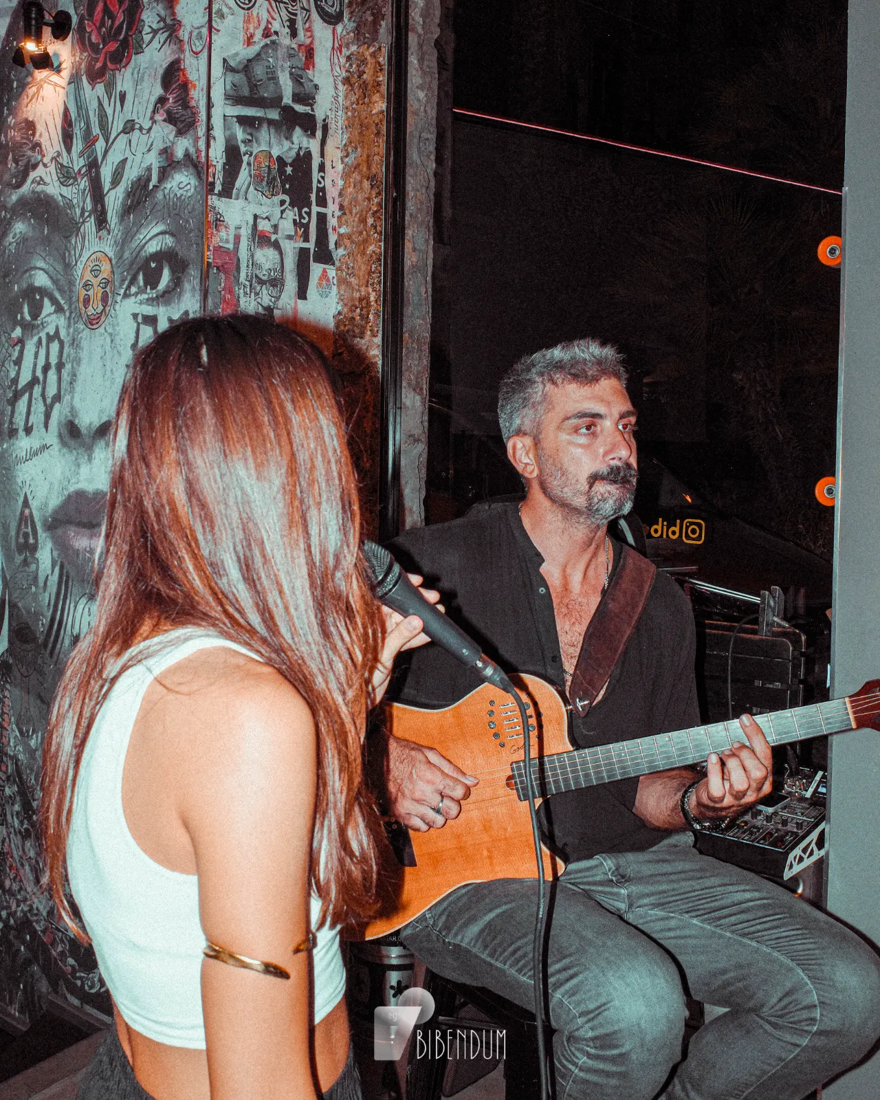 Musica dal vivo durante una serata Bibendum